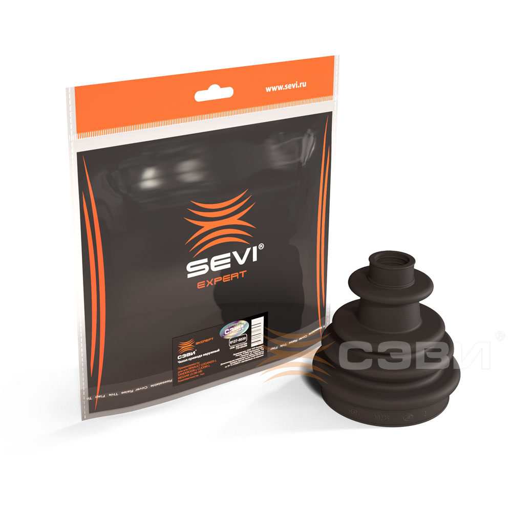 SEVI 6127-5030 Чехол привода наружный для ам RENAULT: Logan (05-), Sandero (08-), Megane (96-08), Clio (90-) 